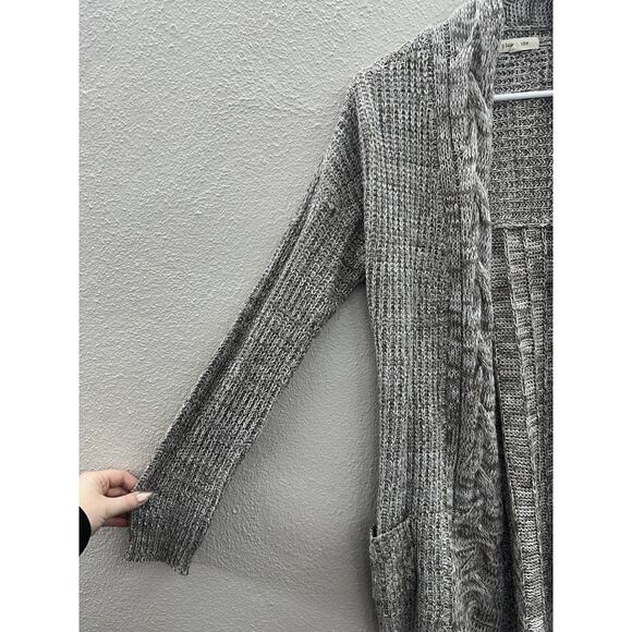 Pink Rose Womens Cardigan Size Medium Brown Long Sleeve Open Front - Picture 2 of 11